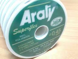 Hilo de pesca ARATY Superflex monofilamento 0.45mm - 100Mts. Varios colores
