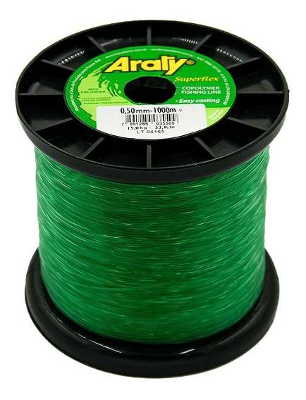 Hilo de pesca ARATY Superflex monofilamento 0.50mm - 1000Mts. Varios colores