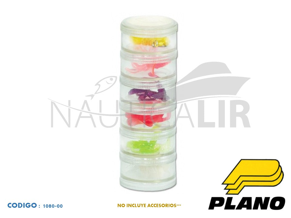 CAJA 6 COMP. 1.5" Dia. x 6" REDONDA