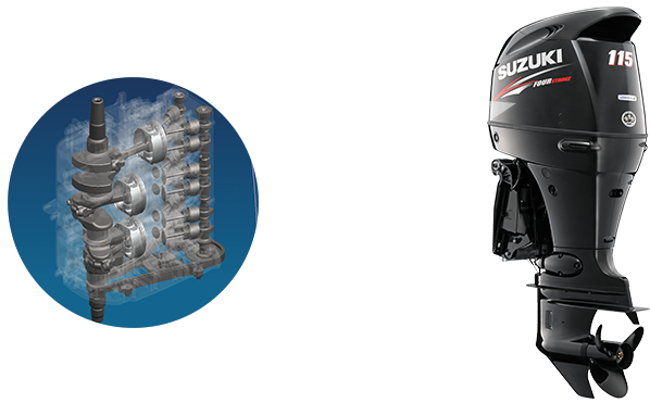 Motor Fuera de Borda Suzuki® 115 Hp 4 Tiempos