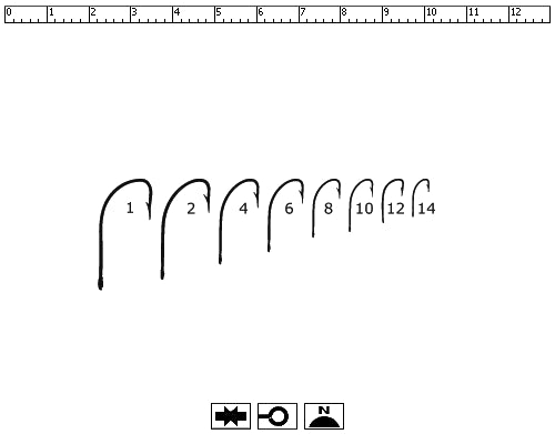 Anzuelo para Pesca Mustad 277F Medida #8