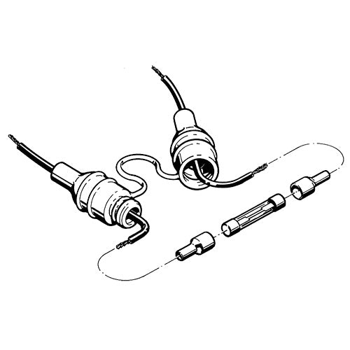 PORTA FUSIBLES A PRUEBA DE AGUA CON FUSIBLE DE 20AMP