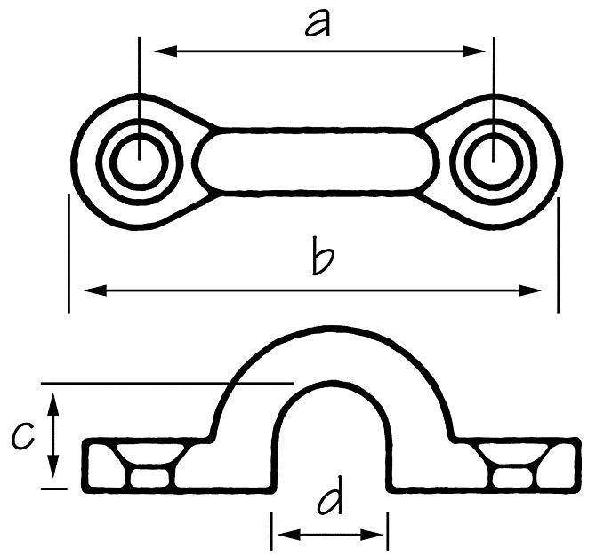SUJETADOR D/CORREA ACE INOX 3/4" PR