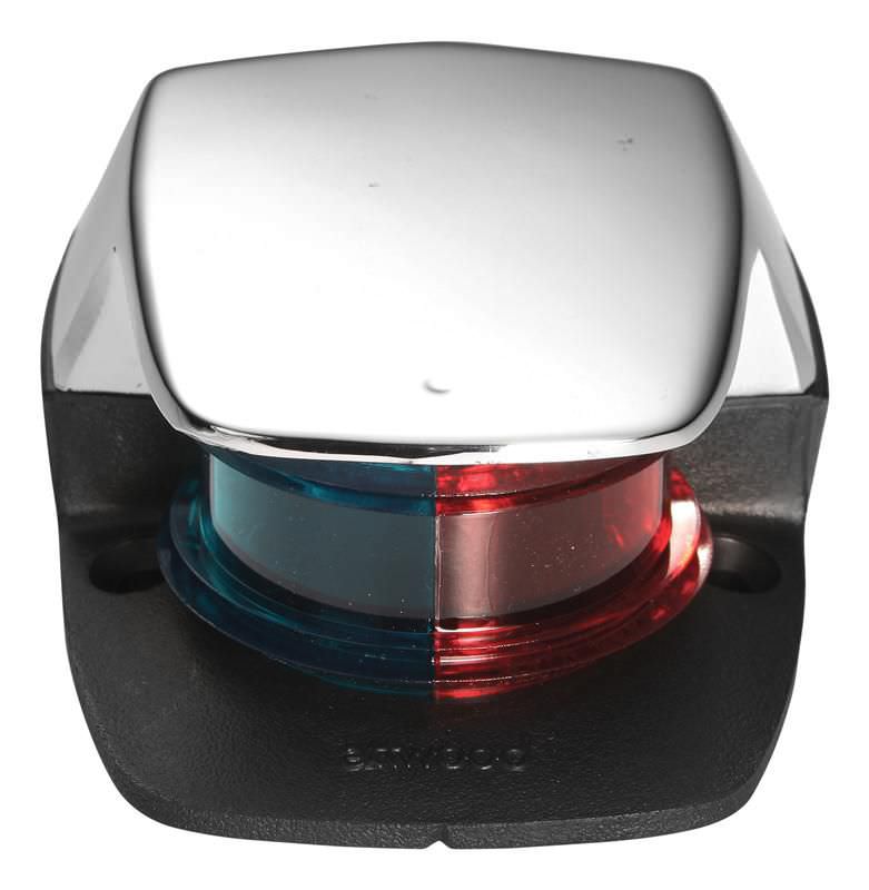 LUZ DE PROA BICOLOR ZAMAC CON BASE NEGRA