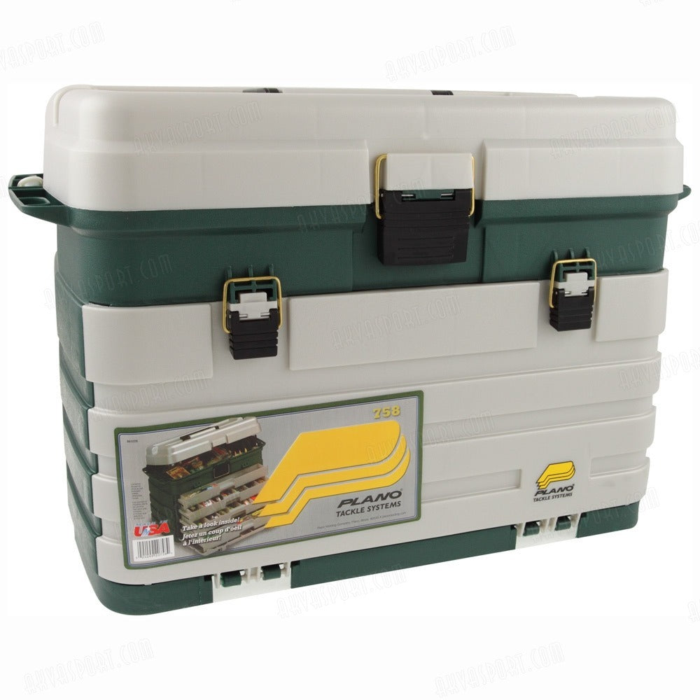 CAJA CON GAVETAS 20.75" x 11.5" x 13.88" VERDE/PLATA