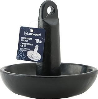 ANCLA TIPO HONGO CUB. PVC NEGRO 8, 10 y 15 LB.