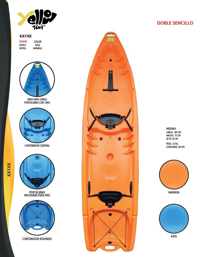 KAYAK DOBLE SENCILLO - YELLOWTAIL