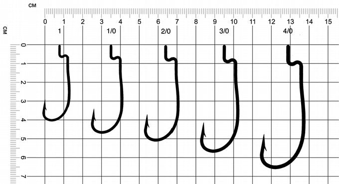 Caja de anzuelos para Pesca EAGLE CLAW  L045F-3/0 Medida #3/0 y  #4/0
