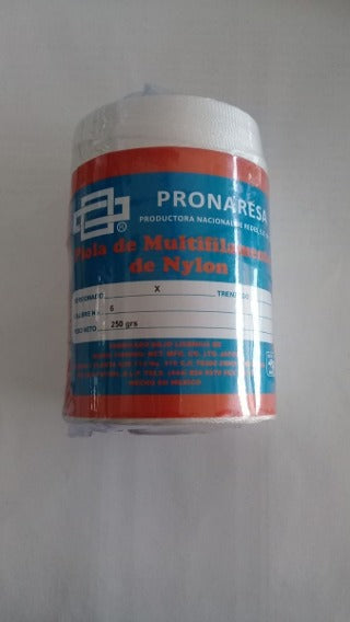 PIOLA PRONARESA ROLLO 250GRS TORCIDA BLANCA No. 4 A No. 120