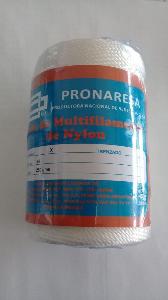 PIOLA PRONARESA ROLLO 250GRS TORCIDA BLANCA No. 4 A No. 120