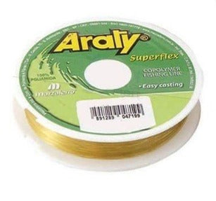 Hilo de pesca ARATY Superflex monofilamento 120Mts. Color ORO Varios diametros