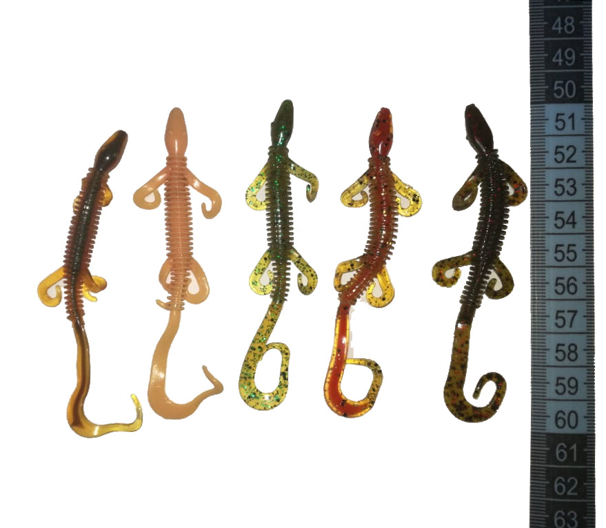 Señuelos Plásticos Tipo Lagartija