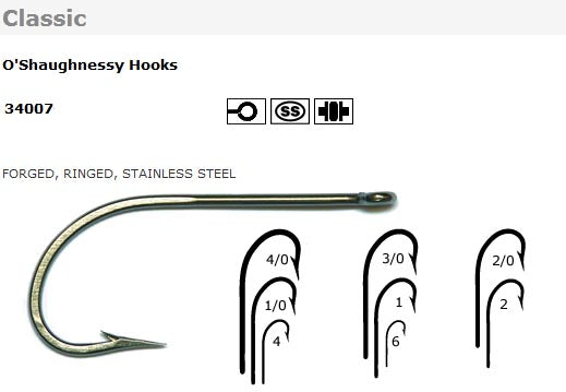 Anzuelos para Pesca Mustad 34007 varias medidas