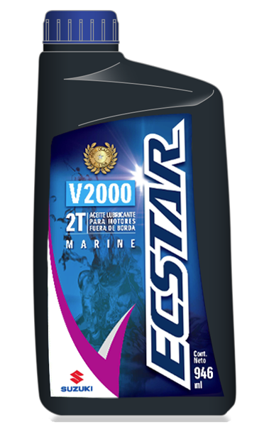 Aceite marino Ecstar V2000 - 2 Tiempos