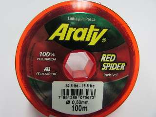 Hilo de pesca Araty RED SPIDER 100 mts. Varias Medidas