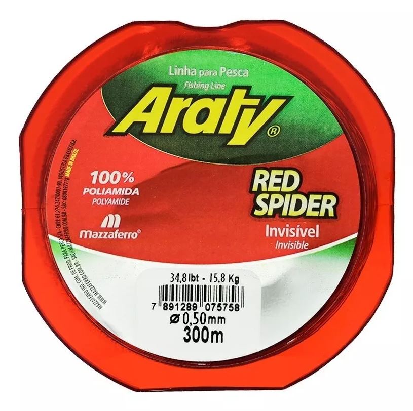 Hilo de pesca Araty RED SPIDER 300 mts. Varias Medidas