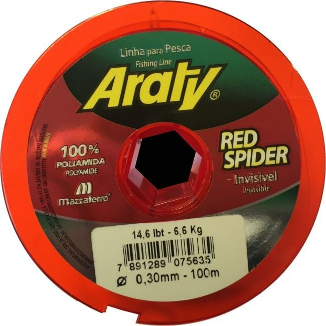 Hilo de pesca Araty RED SPIDER 100 mts. Varias Medidas